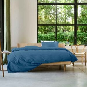 Navy blue satin